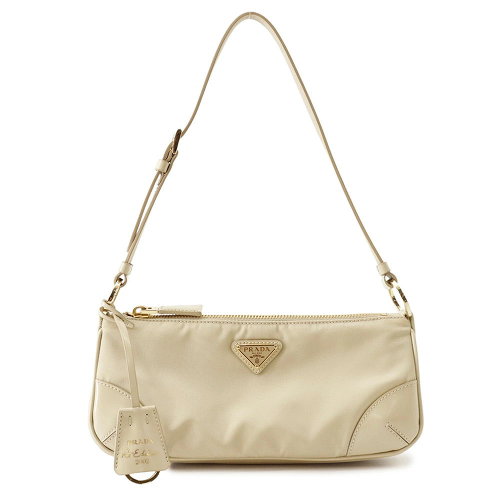 Prada Vela Shoulder Bag Tan